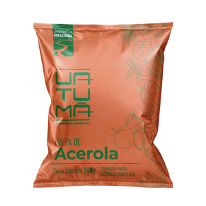 Acerola - Polpa de Fruta 1kg (Embalagem com 10 unidades de 100g)