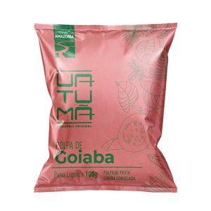 Goiaba - Polpa de Fruta 100g (embalagem com 10 pacotes de 100g)