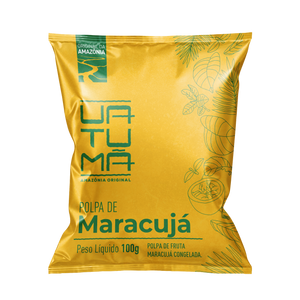 Maracujá - Polpa de Fruta Maracujá 1kg ( Embalagem com 10 unidades de 100g)